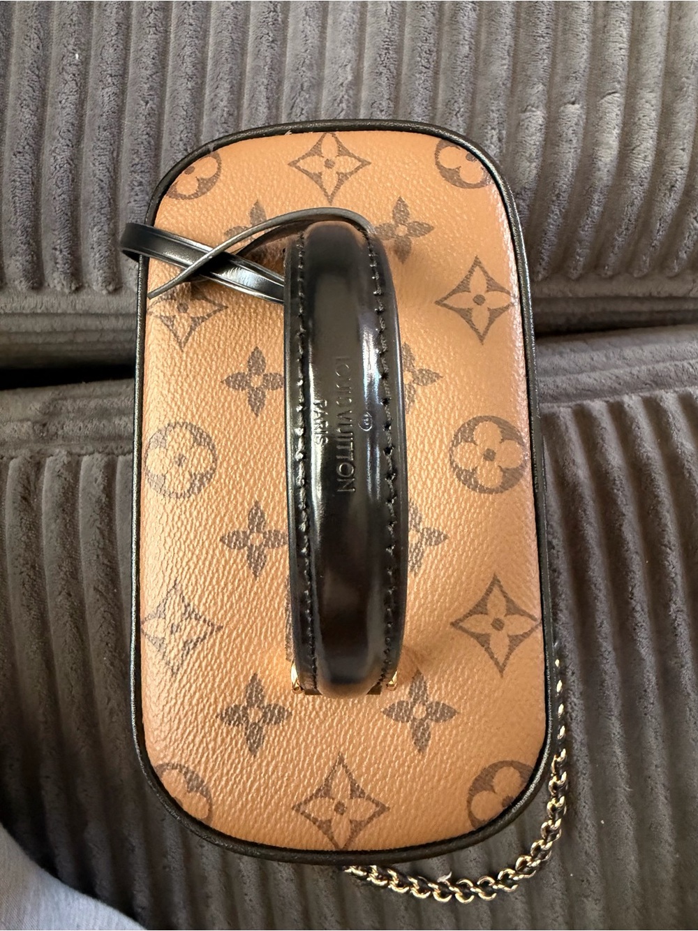 Louis Vuitton Brown Monogram pm Vanity Crossbody Bag with Gold Hardware - Picture 6 of 8